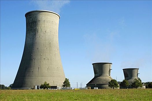 冷却塔,发电站,哈姆,北莱茵-威斯特伐利亚,德国