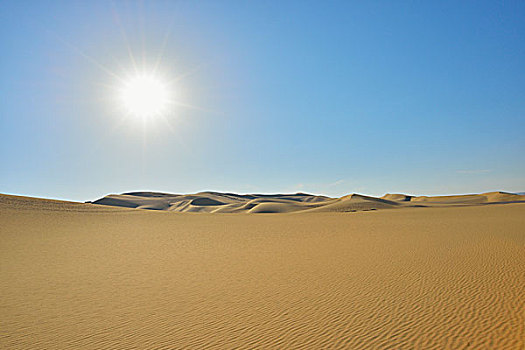 荒漠景观,太阳,利比亚沙漠,撒哈拉沙漠,埃及,非洲