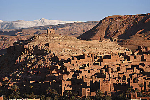 非洲,北非,摩洛哥,区域,瓦尔扎扎特,要塞