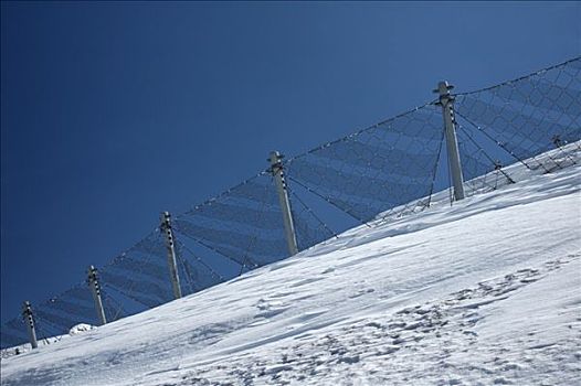雪崩,栅栏,防护,屏障,安全,阿尔卑斯山,欧洲
