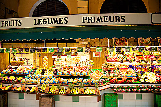 蔬菜,水果摊,市场,凡尔赛宫