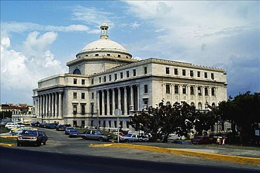 侧面,政府建筑,圣胡安,波多黎各