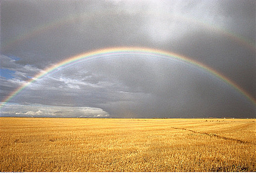 彩虹,云,上方,地点,曼尼托巴,加拿大