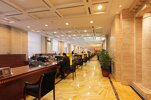 工商银行上海市分行营业部对公业务营业大厅
