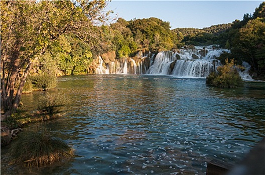 瀑布,卡尔卡,国家公园,克罗地亚