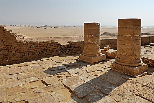 庙宇,靠近,哈尔嘎,绿洲,西部沙漠,埃及,非洲