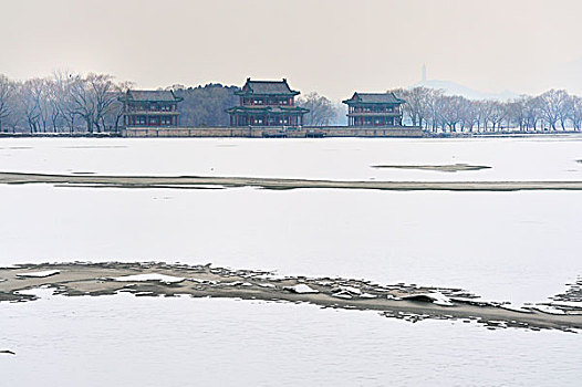 颐和园,昆明湖,西堤,景明楼