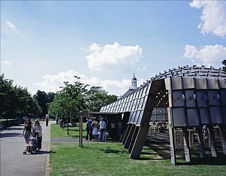 蛇形画廊展厅,2005年,亭子,公园
