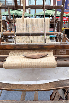 织布机,老式织布机