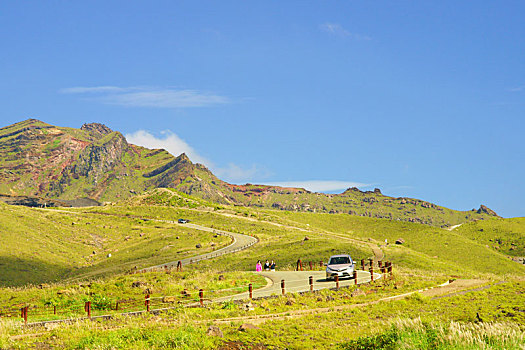 全景,线条,熊本,日本