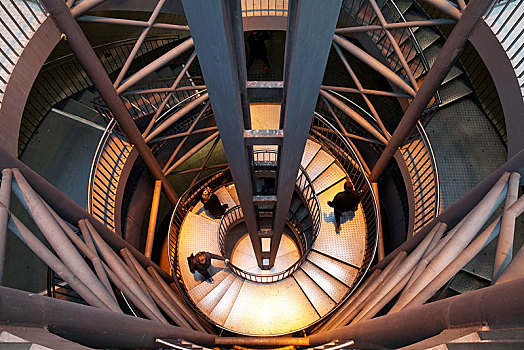 楼梯,地铁站,多特蒙德,地区,北莱茵威斯特伐利亚,德国,欧洲