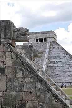 库库尔坎金字塔,奇琴伊察,新,世界奇迹,玛雅,托尔特克文明,考古,挖掘,尤卡坦半岛,墨西哥,中美洲