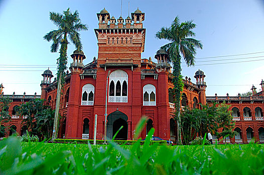达卡,大学,建造,市政厅,印度,地基,孟加拉,省