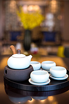 优雅,中国茶,盘子