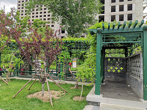 北京石海子公园凉亭