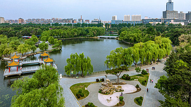 中国长春南湖公园风景