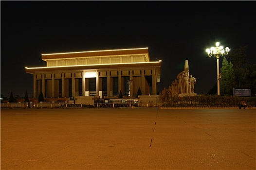 北京,陵墓,夜晚