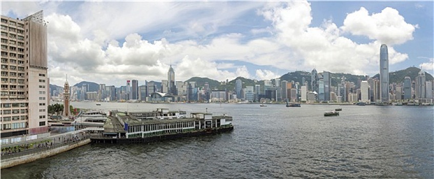 香港岛,风景,九龙,全景