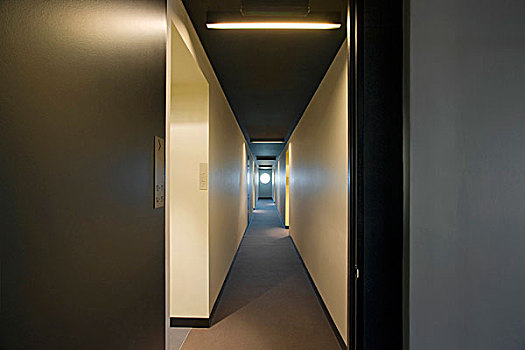 狭窄,走廊,房子,墨尔本,澳大利亚,建筑师,洞穴,2008年
