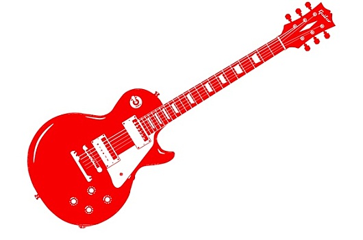 红色,电吉他