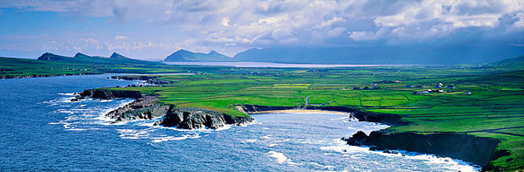 山,丁格尔半岛,爱尔兰,风景