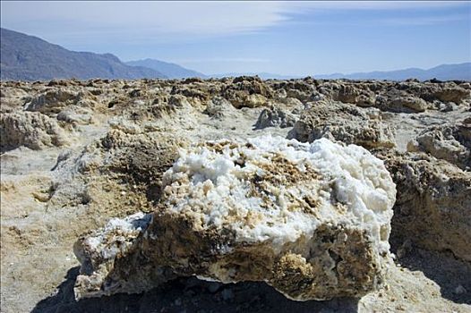 地壳,盐,高尔夫球场,死亡谷国家公园,加利福尼亚,美国