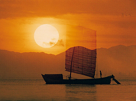 洱海帆船