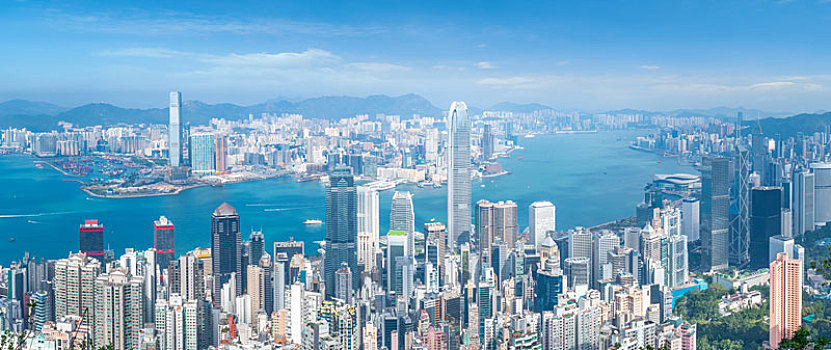 香港建筑景观和建筑局部