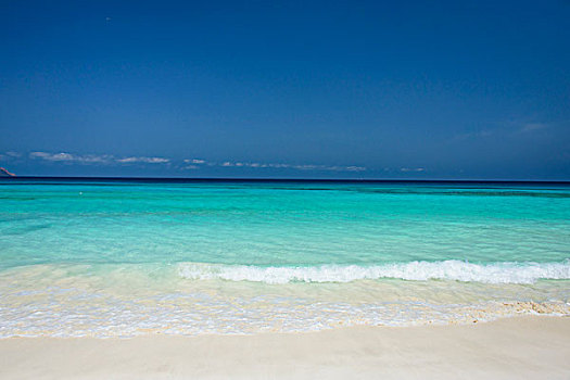 青绿色,水,海滩,湾,岛屿,索科特拉岛,也门,亚洲