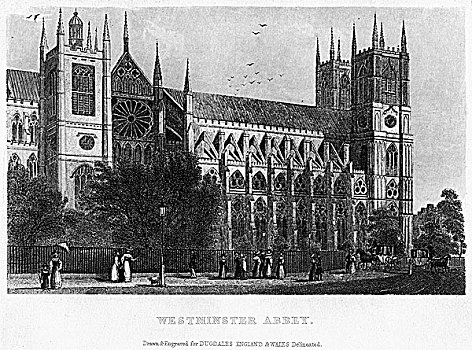 威斯敏斯特教堂,伦敦,19世纪