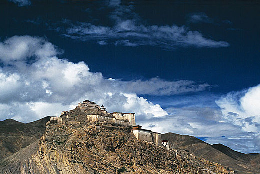 西藏,江孜古堡
