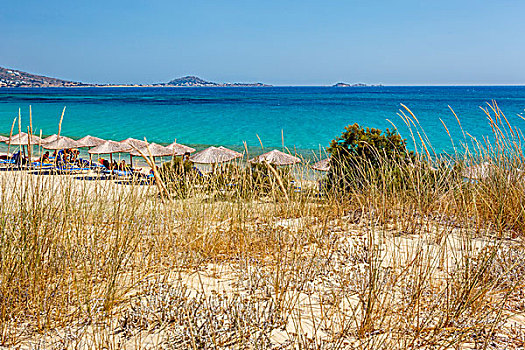 海滩,纳克索斯岛,希腊