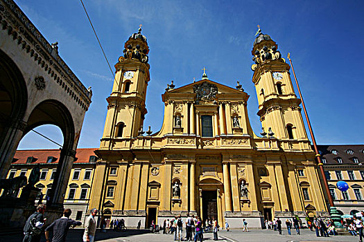 教堂,慕尼黑,巴伐利亚,德国,欧洲
