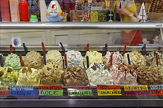 冰,冰淇淋店,加尔达湖,意大利