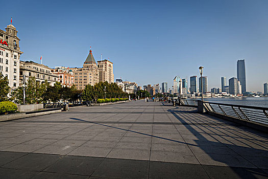 上海外滩万国建筑群道路