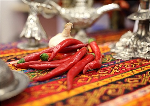 红辣椒,土耳其,桌子