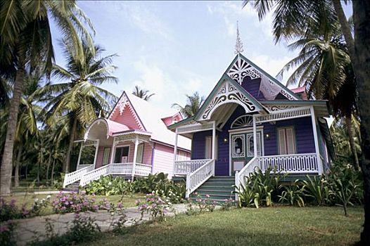 西印度群岛,格林纳丁斯群岛,两个,特色,房子