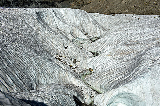 宽,缝隙,冰河,策马特峰,瓦莱,瑞士,欧洲