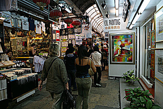 购物街,市场,香港