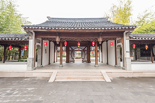 中国江苏省南京市的江宁织造博物馆的曹府戏院建筑