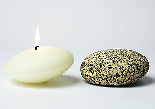 蜡烛,石头