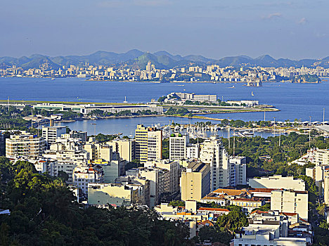 风景,上方,里约热内卢,巴西,南美