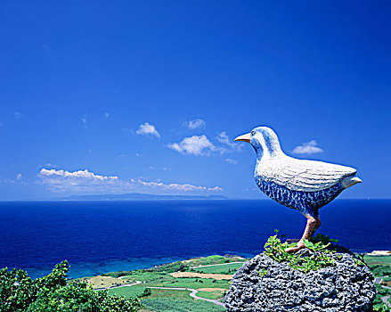 雕塑,友谊,冲绳,岛屿