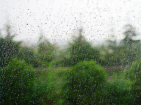 玻璃水珠雨滴