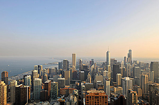 风景,塔,2009年,国际,酒店,两个,谨慎的,广场,中心,建筑,芝加哥,伊利诺斯,美国