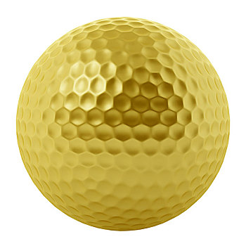 金色,高尔夫球,隔绝,白色背景,背景