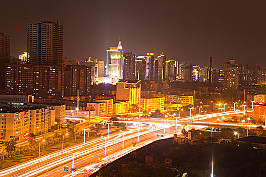 新疆乌鲁木齐城市夜景
