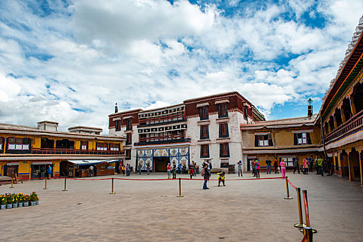 西藏拉萨布达拉宫建筑外景