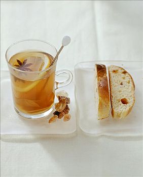 茶潘趣酒,姜,大料,切片,酵制食品