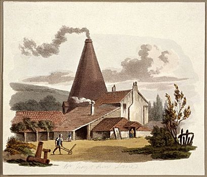 瓷砖,窑,旅店,道路,霍尔本,伦敦,1812年,艺术家